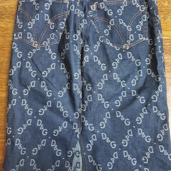 Dolce & Gabanna | Logo print jean skirt - Picture 5 of 7